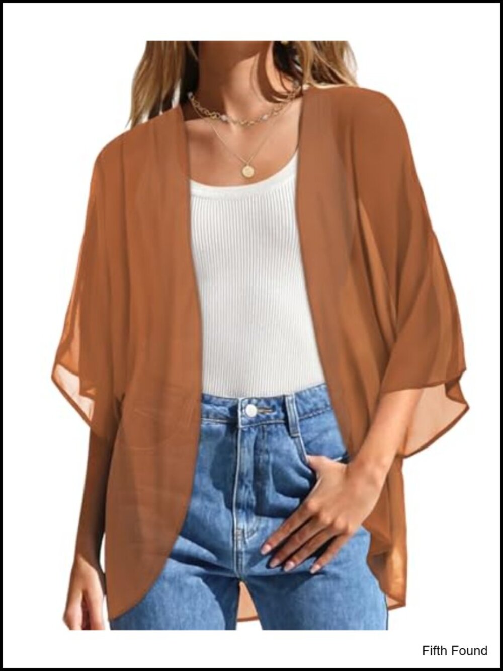 JOELLYUS Womens Chiffon Kimono Beach Cover Up Floral Summer Cardigan
